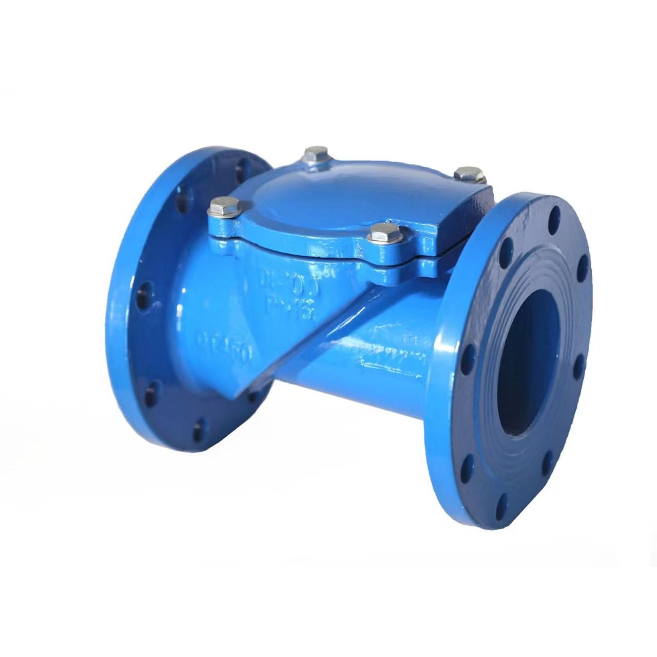 Ductile iron rubber flap swing check valve